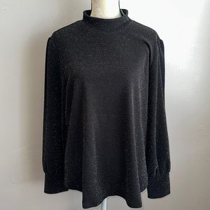 Mock neck blouse